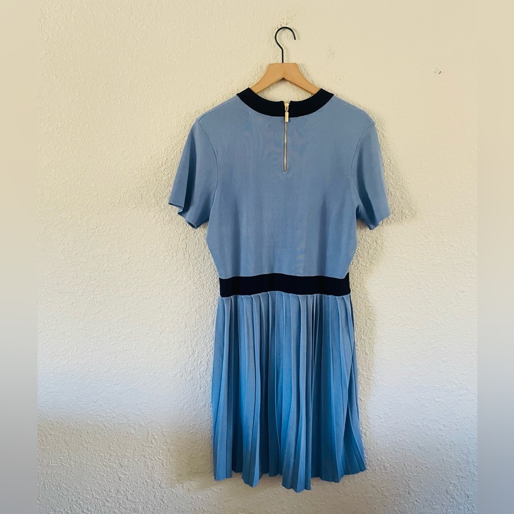 Alexia Admor Blue Knit Fit & Flare Dress - Picture 3 of 15